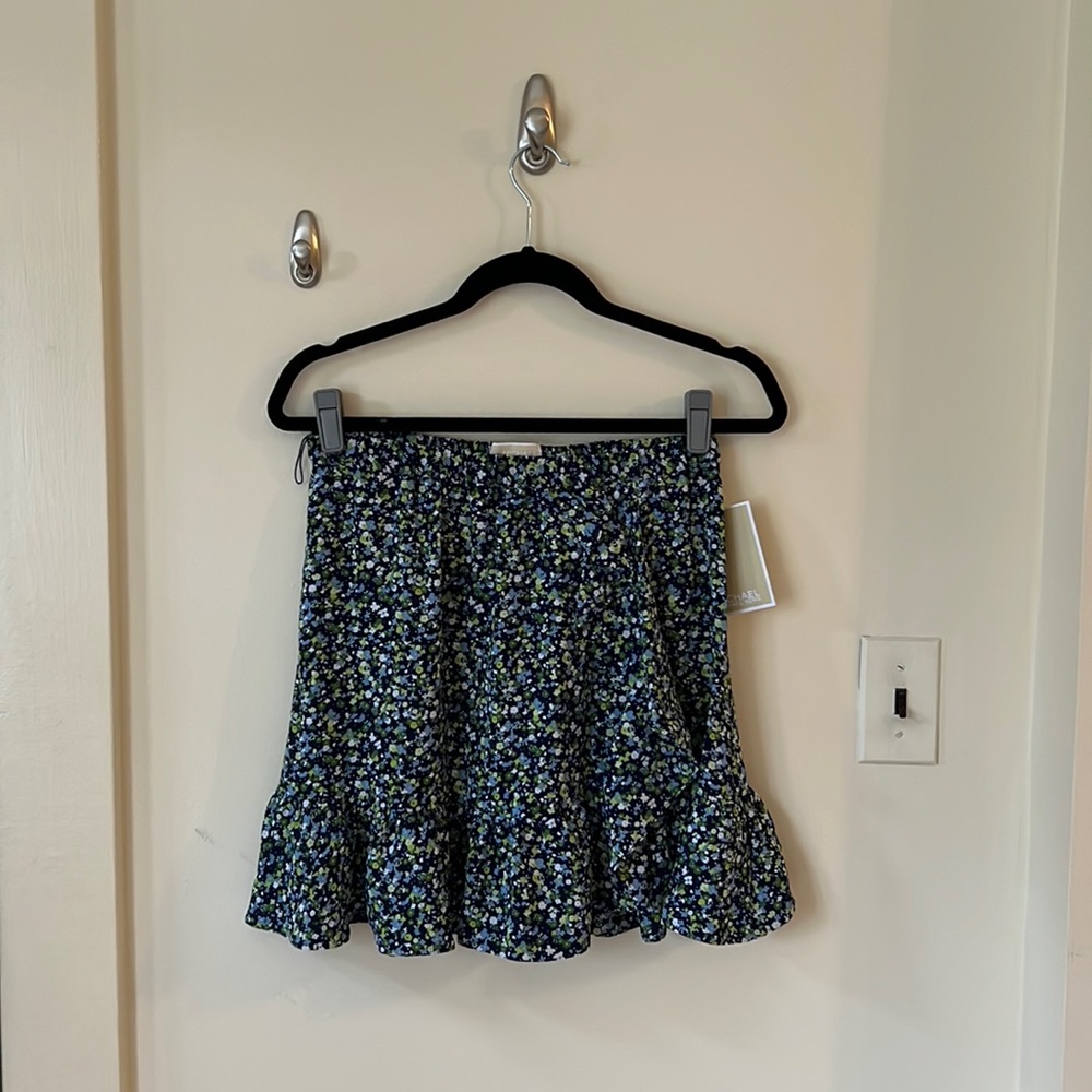 NWT Michael Kors floral mini skirt small